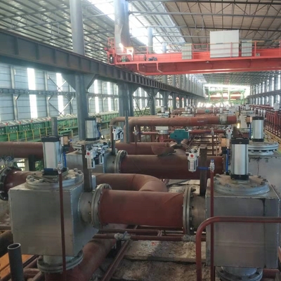 Garis Galvanizing Hot Dip Berkelanjutan 0.7-1.7mm 450mm 120000TPY Steel Metal
