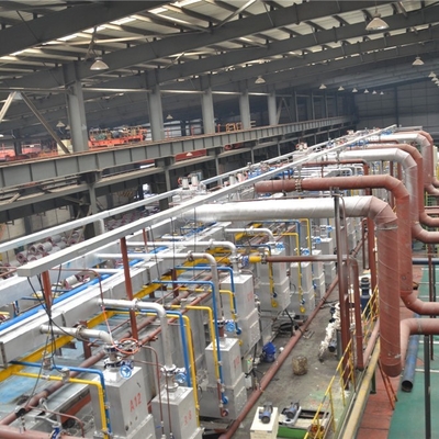 0.3mm-2.5mm Continuous Hot Dip Galvanizing Line Equipment Untuk Perusahaan Baja
