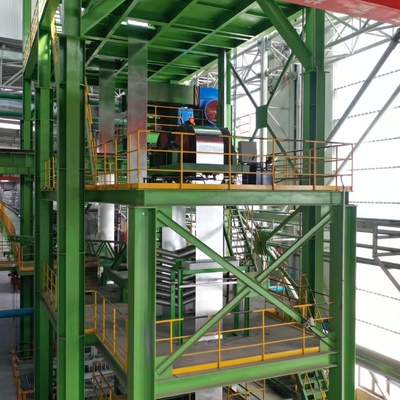 0.4-1.8mm 1250mm Proses Jalur Galvanisasi Berkelanjutan Untuk Industri Baja