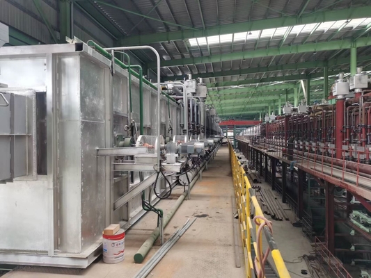 Mesin Electro Hot Dip Galvanizing Continuous 0.4-1.6mm 800mm